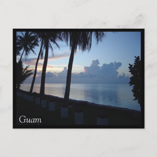 Guam Beach Park Sunset Postcard (Front)