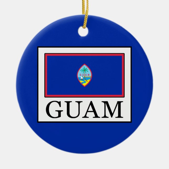 Guam Ceramic Ornament (Front)