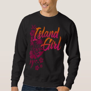 Guam Chamorrita Flower Guam Island Guamian Girl Ch Sweatshirt