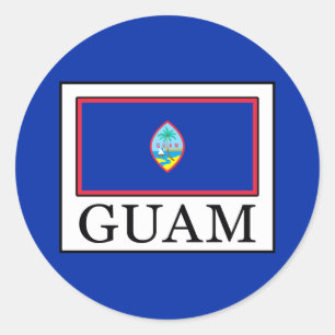 Guam Classic Round Sticker