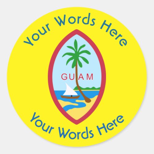 Guam Coat of Arms Custom Sticker