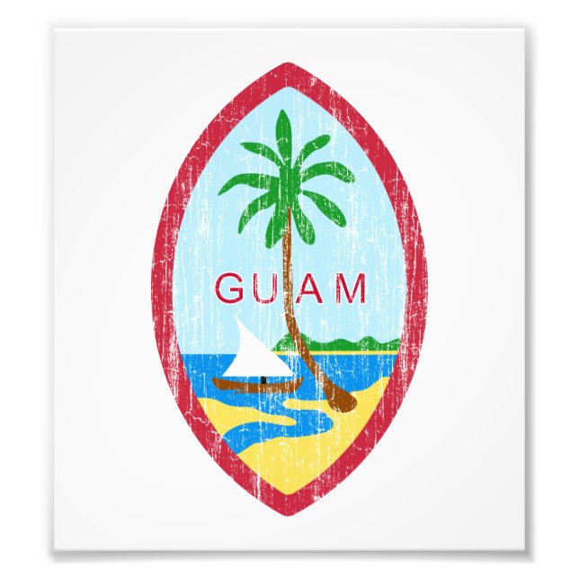 Guam Coat Of Arms Photo Print (Front)