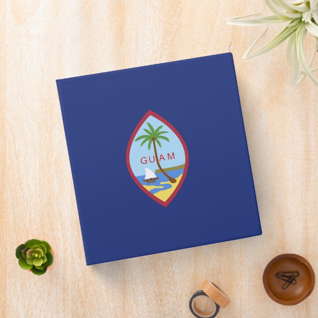 Guam flag 3 ring binder (In Situ)