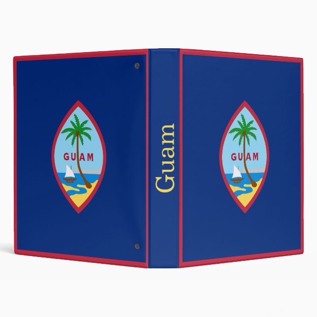 Guam Flag 3 Ring Binder (Background)