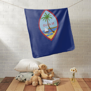 Guam flag baby blanket