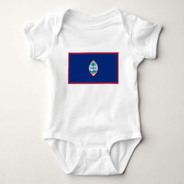 Guam Flag Baby Bodysuit (Front)