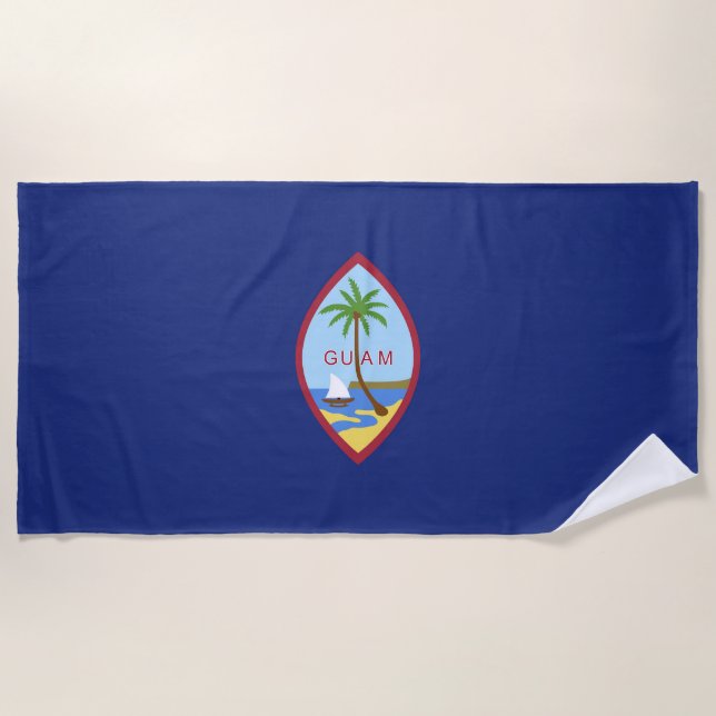Guam flag beach towel (Front)