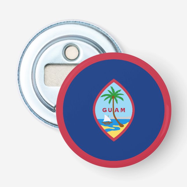 Guam Flag Bottle Opener (Front)
