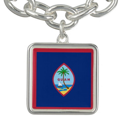 Guam Flag Bracelet