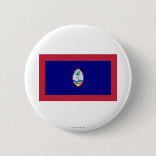 Guam Flag Button (Front)