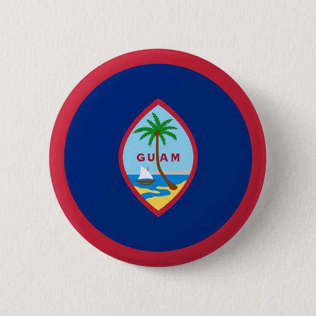 Guam Flag Button (Front)