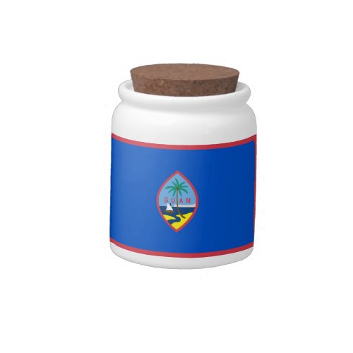 Guam Flag Candy Jar