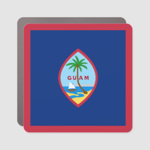 Guam Flag Car Magnet