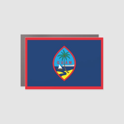 Guam Flag Car Magnet