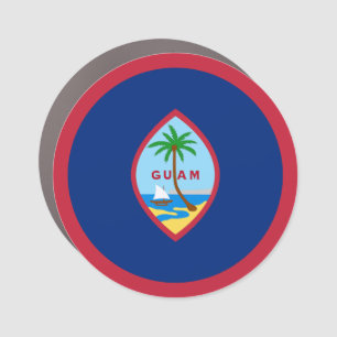 Guam Flag Car Magnet