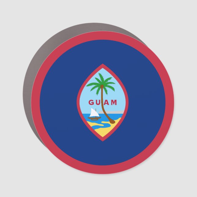 Guam Flag Car Magnet (Front)