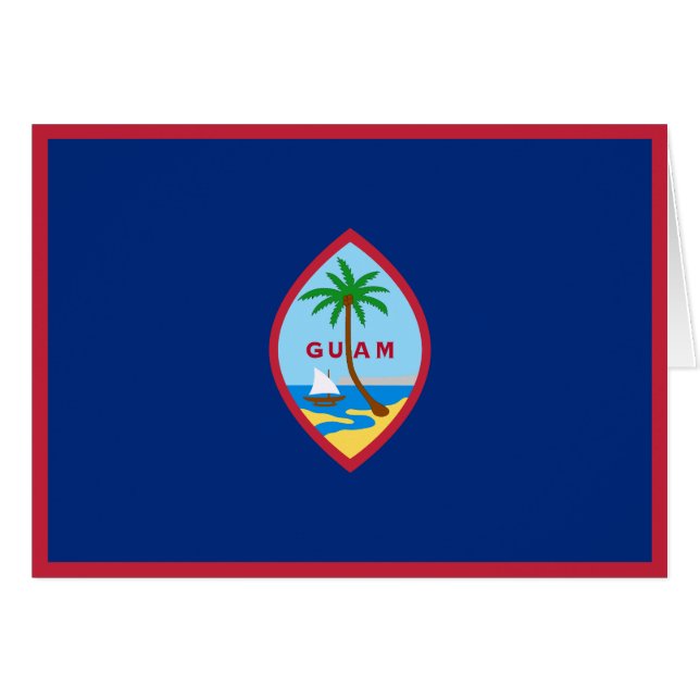Guam Flag Cards (Front Horizontal)