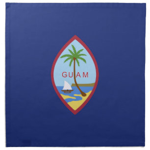 Guam flag cloth napkin