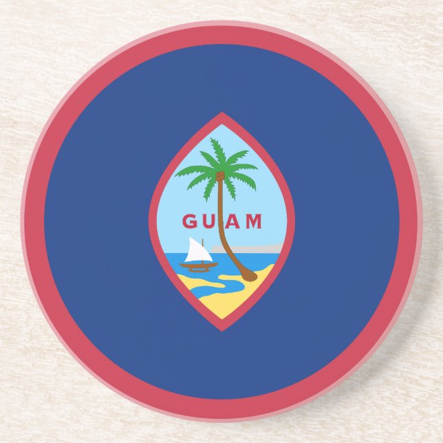Guam Flag Coaster (Front)