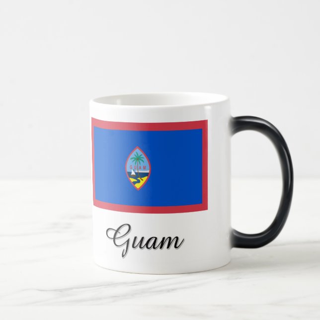 Guam Flag Design Color Morph Mug (Right)