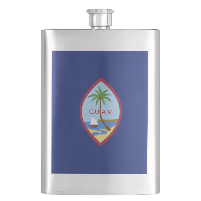 Guam flag flask (Front)