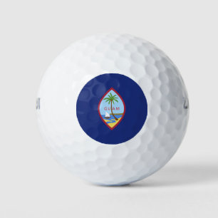 Guam flag golf balls