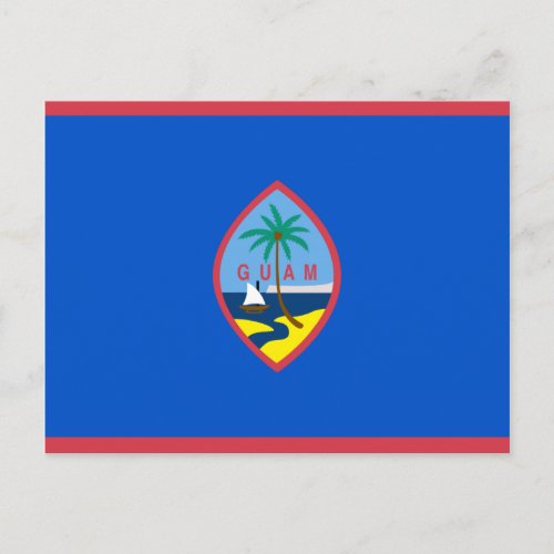 Guam Flag GU Postcard