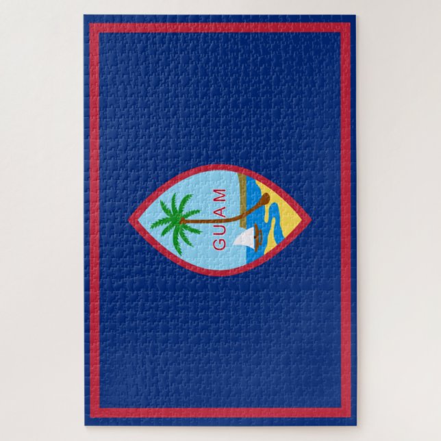 Guam flag  jigsaw puzzle (Vertical)