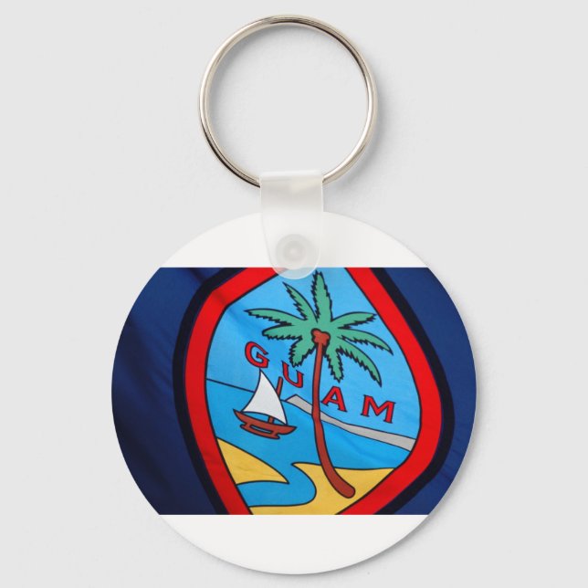 Guam flag keychain (Front)