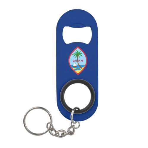 Guam Flag Keychain Bottle Opener