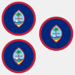 Guam Flag Labels