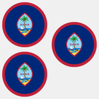 Guam Flag Labels