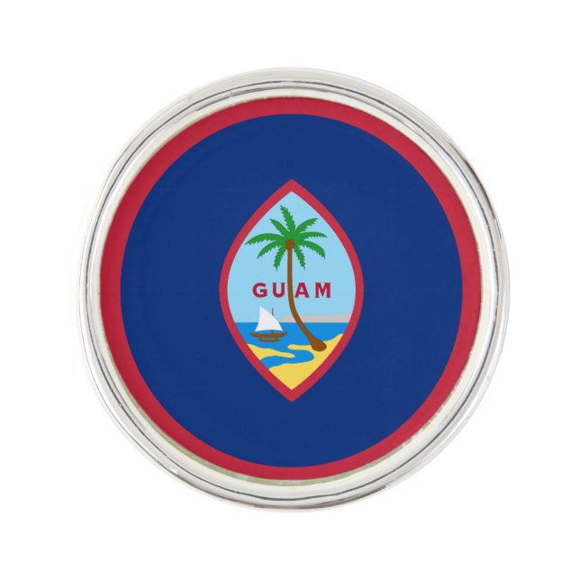 Guam Flag Lapel Pin (Front)