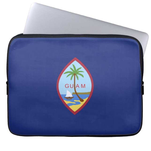 Guam flag laptop sleeve (Front)