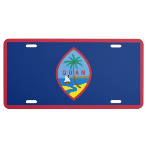 Guam Flag License Plate
