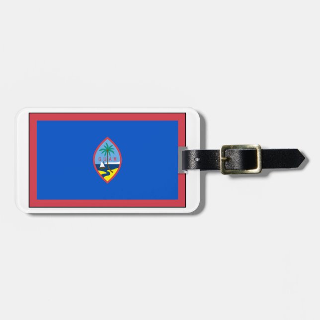 Guam Flag Luggage Tag (Front Horizontal)