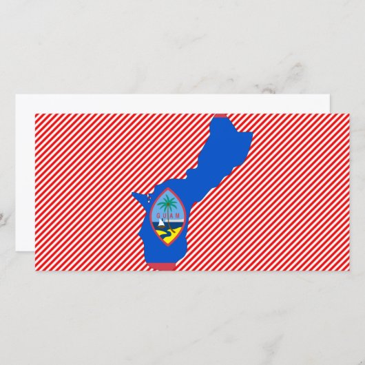 Guam Flag Map (Front/Back)