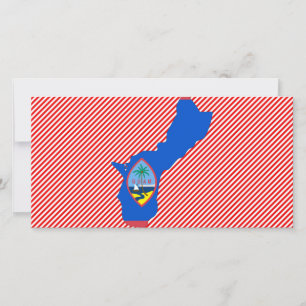 Guam Flag Map