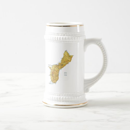 Guam Flag  Map Mug