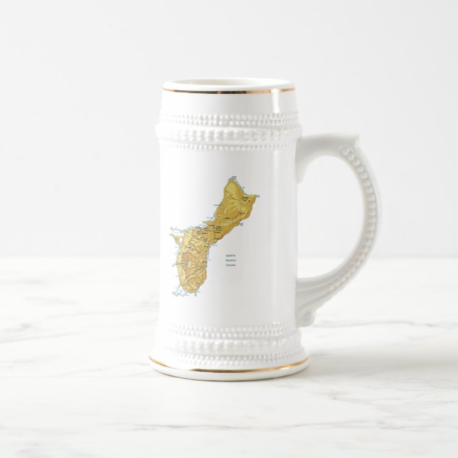 Guam Flag ~ Map Mug (Right)