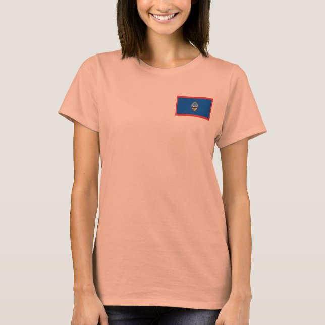 Guam Flag + Map T-Shirt (Front)