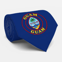 Guam Flag Neck Tie, Stylish Guam Tie.