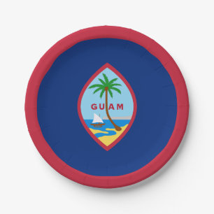 Guam Flag Paper Plates