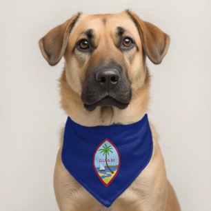 Guam flag pet bandana collar