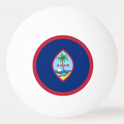 Guam Flag Ping Pong Ball