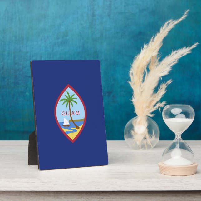Guam flag plaque (Side)