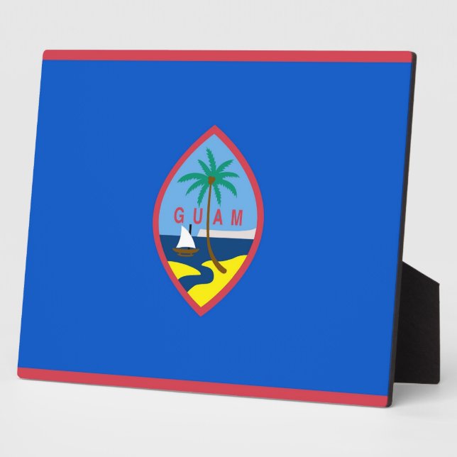 Guam Flag Plaque (Side)