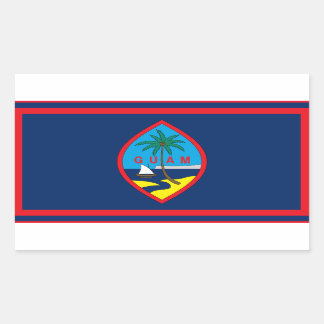 Guam Flag Rectangular Sticker