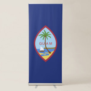 Guam flag retractable banner