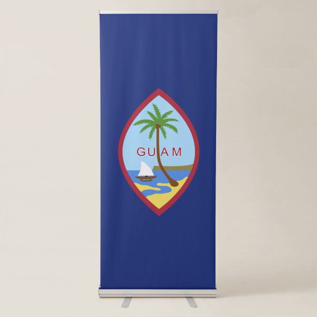 Guam flag retractable banner (Front)